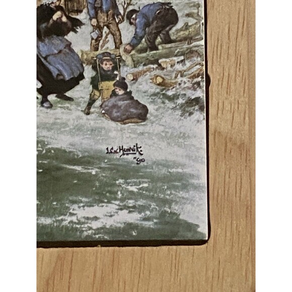 VTG Holland Ter Steege BV Tile Wood Decor Farm Windmill J.C. Van Hunnik Dutch - Picture 8 of 8